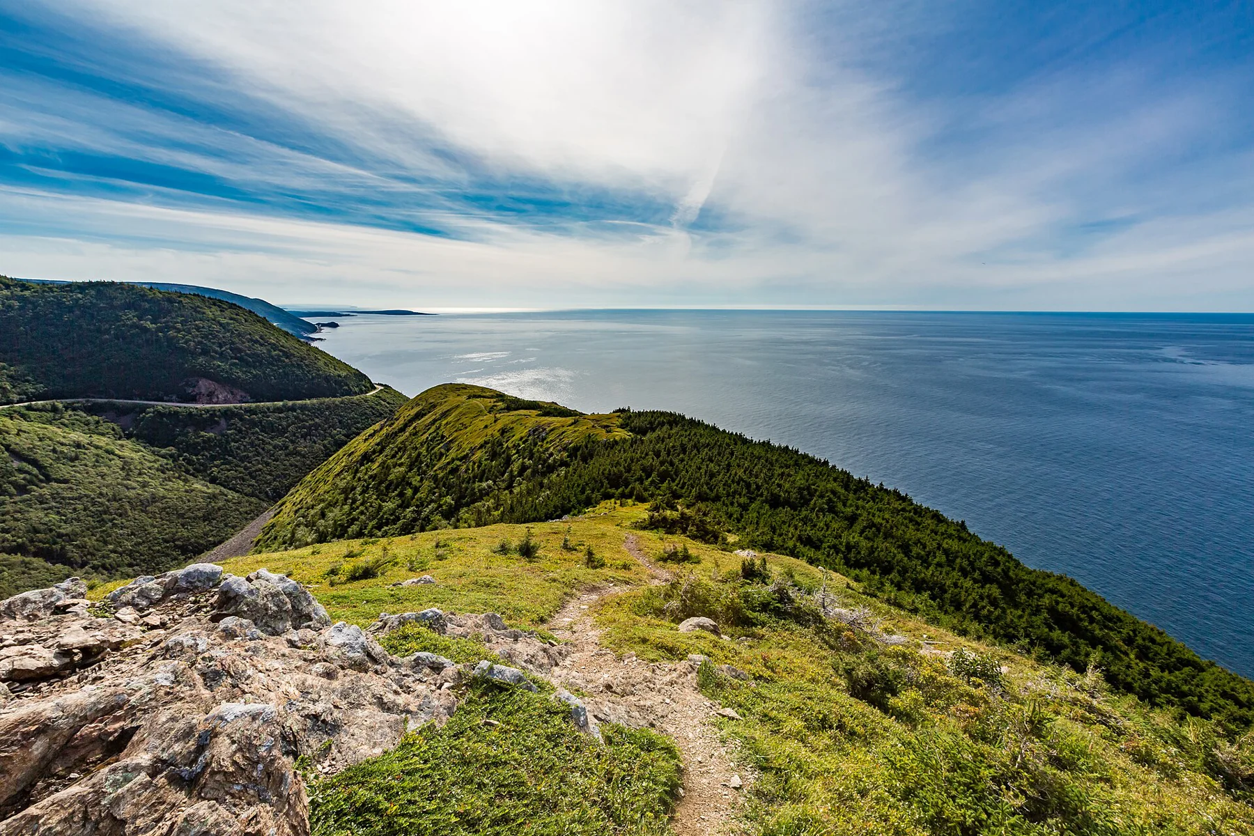 The Skyline Trail’s coastal headland in Cape Breton Highlands National Park.