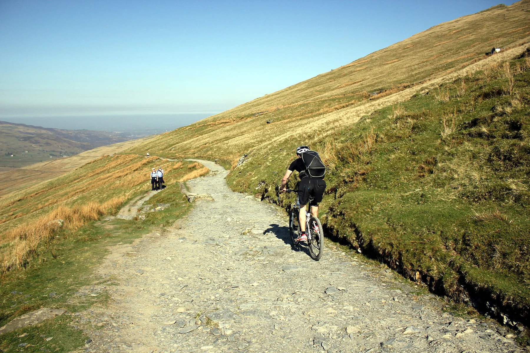 The Llanberis Path on the slopes of Yr Wyddfa / Snowdon.