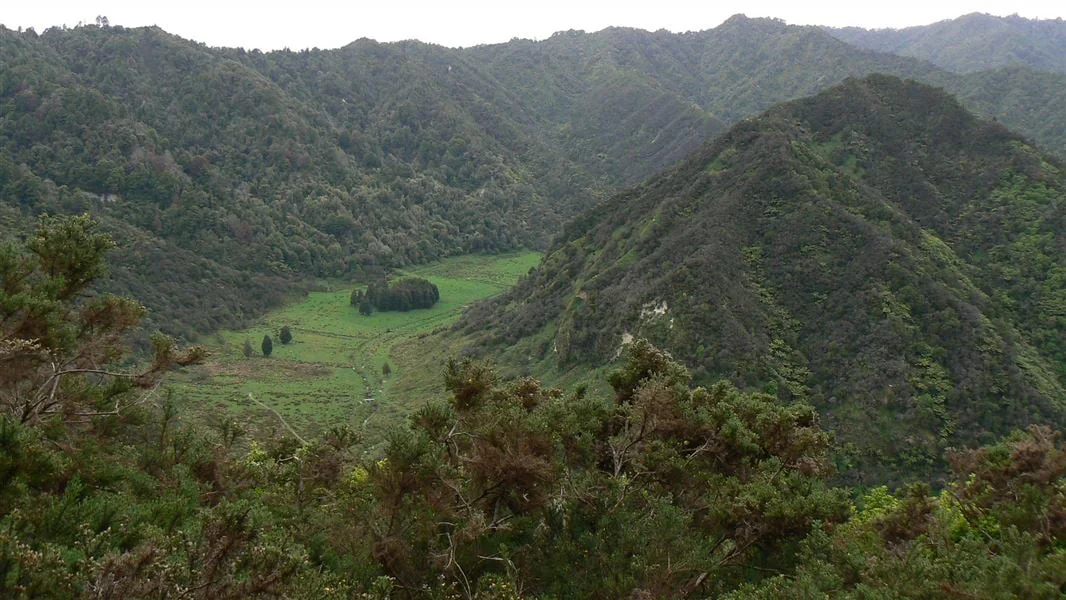 Puketapu Hill and the old course of the Whanganui River.