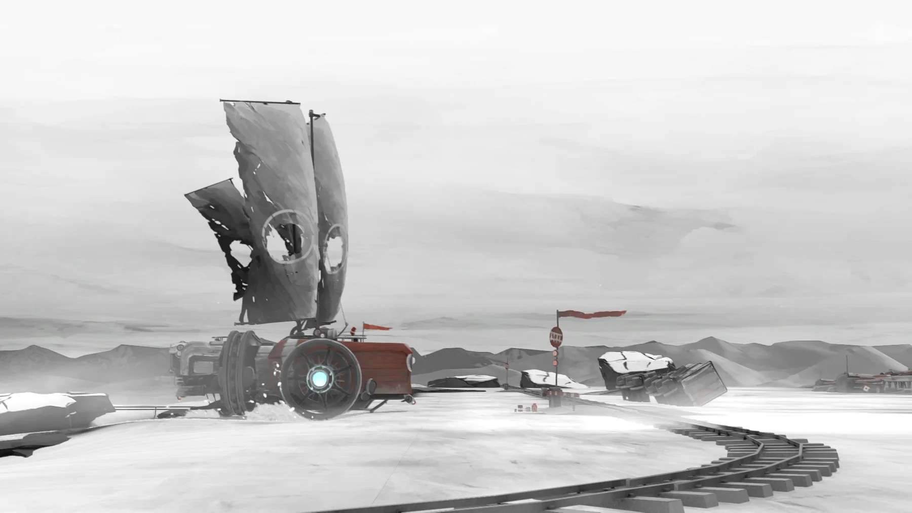 Official gameplay screenshot from FAR: Lone Sails